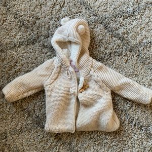 Zara Baby Girl knit Sherpa jacket 18-24mo